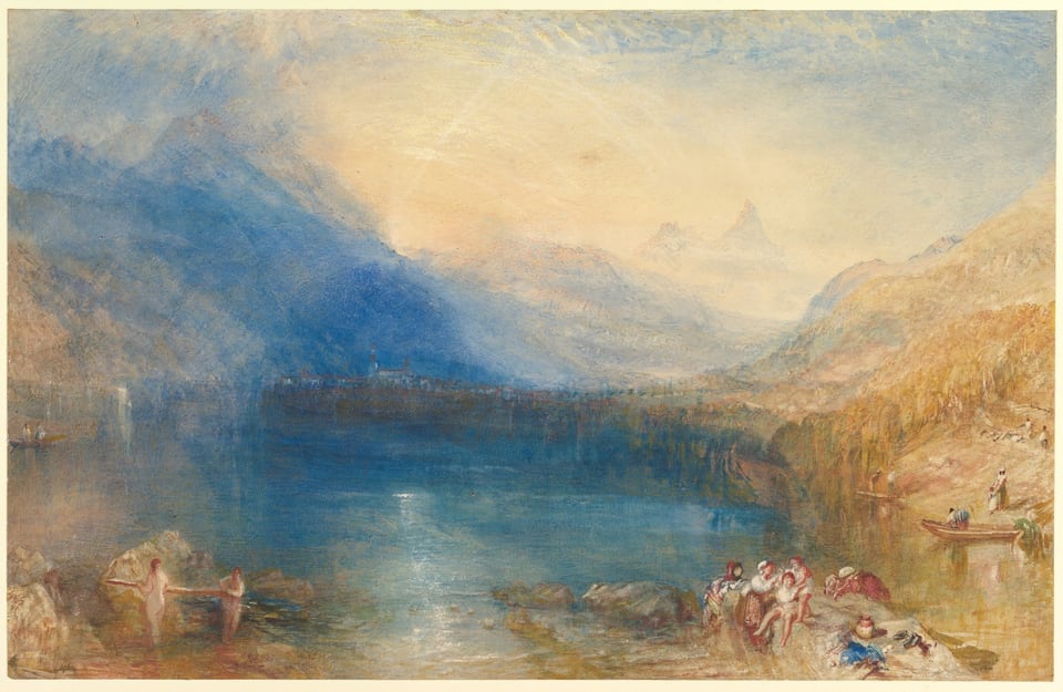 The Lake of Zug, by Joseph Mallord William Turner, 1843