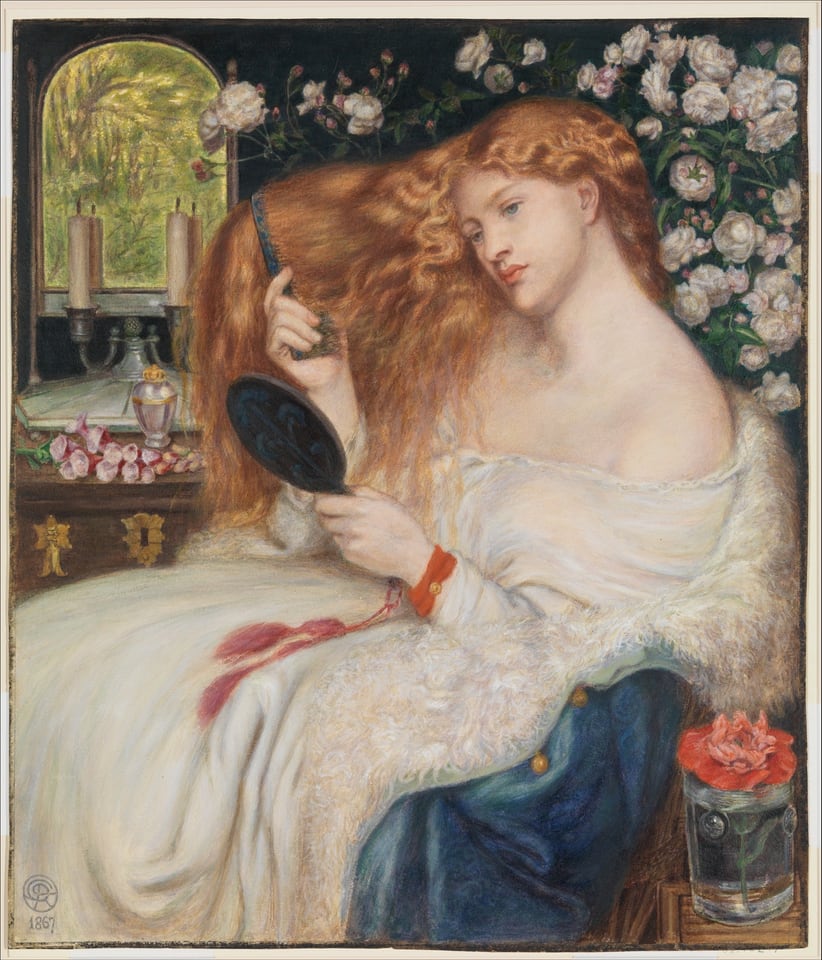 Lady Lilith, by Dante Gabriel Rossetti, 1867