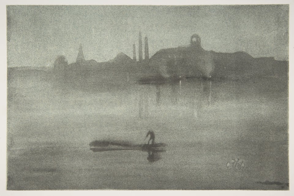 Nocturne (Nocturne: The Thames at Battersea), by James McNeill Whistler, 1878