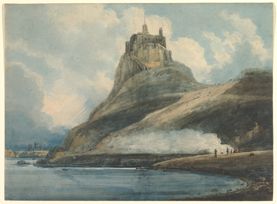Lindisfarne Castle, Holy Island, Northumberland, by Thomas Girtin, 1796–97