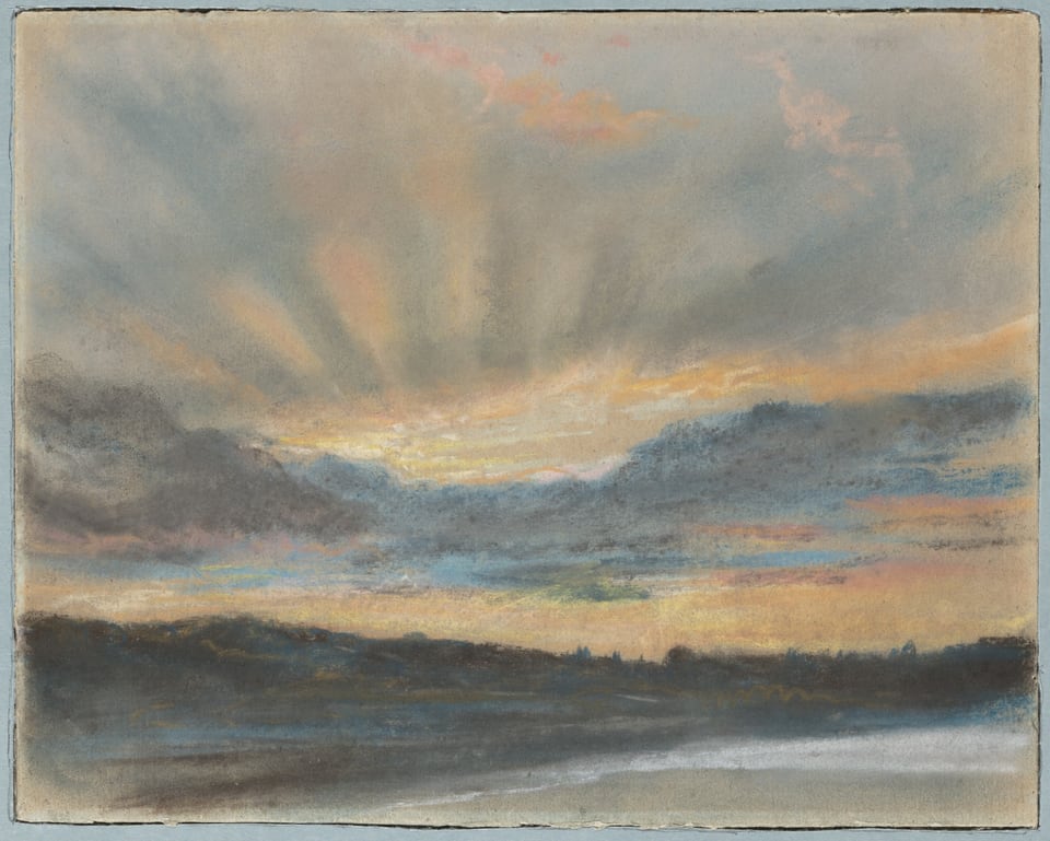 Sunset, by Eugène Delacroix, ca. 1850