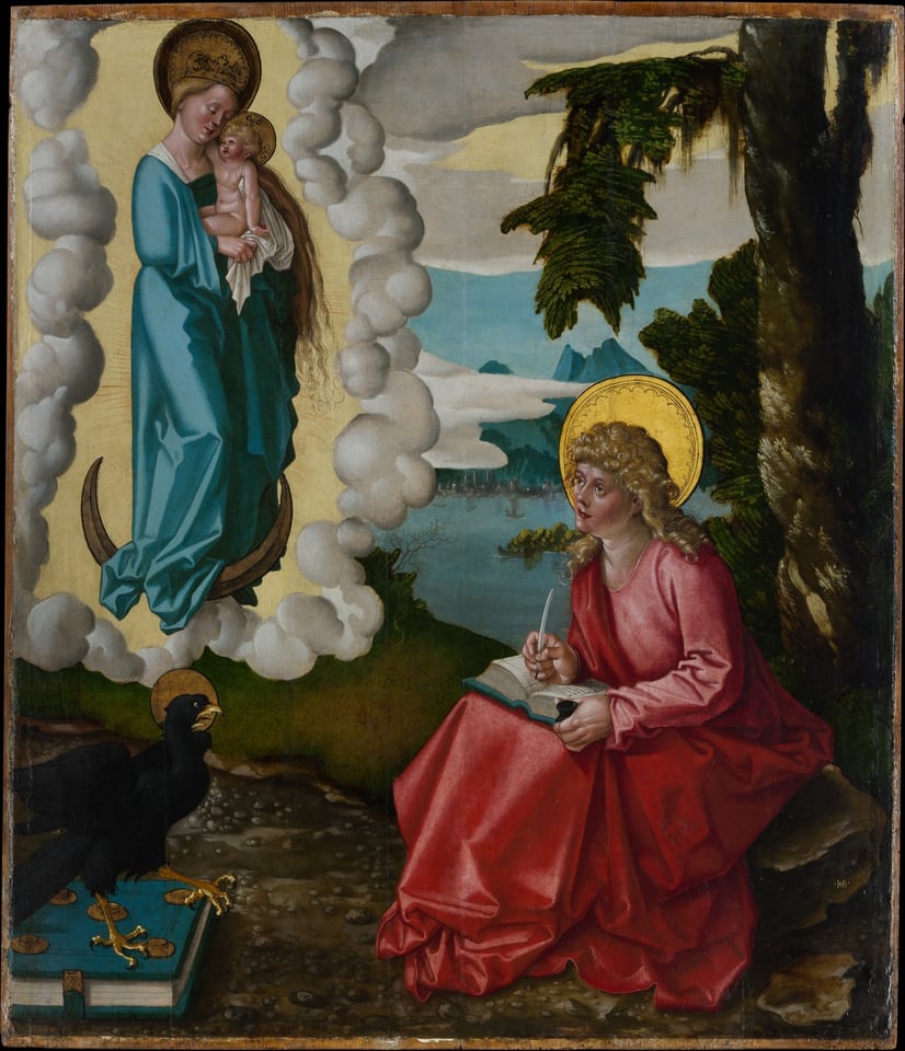 Saint John on Patmos, by Hans Baldung (called Hans Baldung Grien), ca. 1511