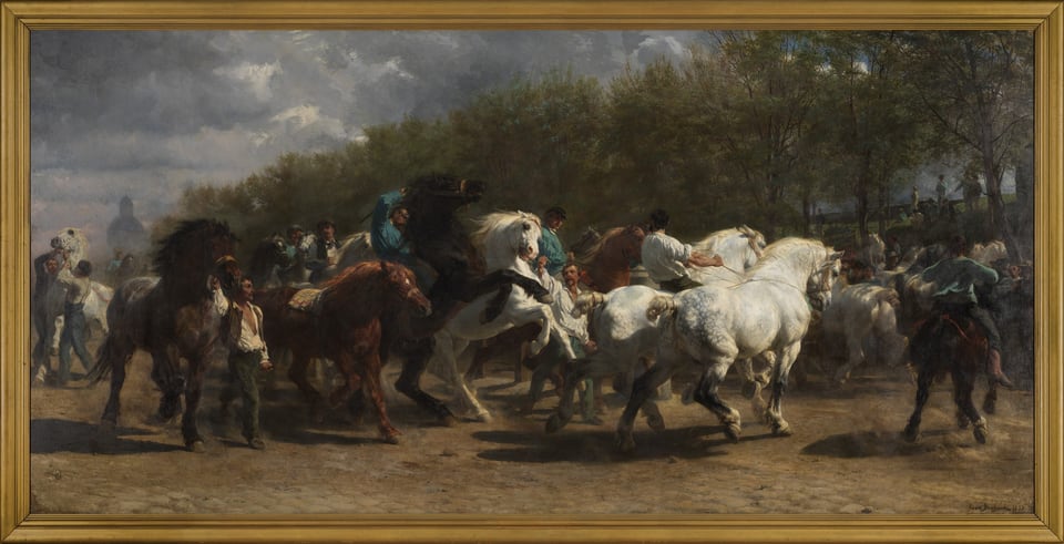 The Horse Fair, by Rosa Bonheur, 1852–55