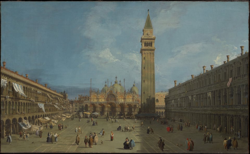 Piazza San Marco, by Canaletto, late 1720s