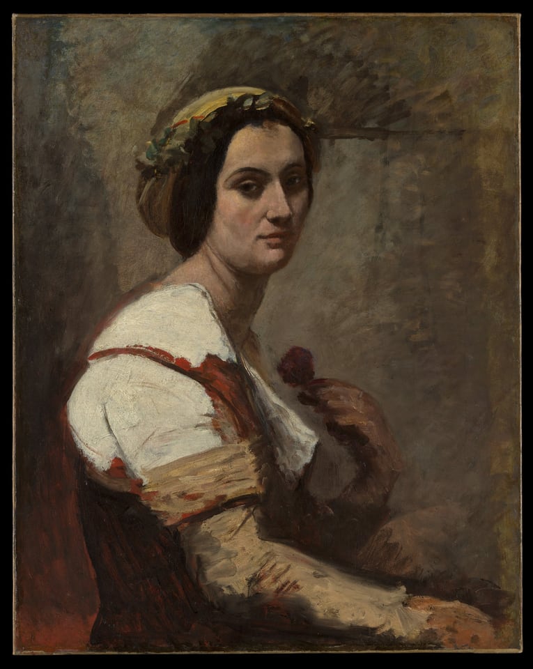 Sibylle, by Jean Baptiste Camille Corot, ca. 1870