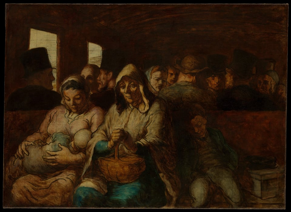 The Third-Class Carriage, by Honoré Daumier, 1864
