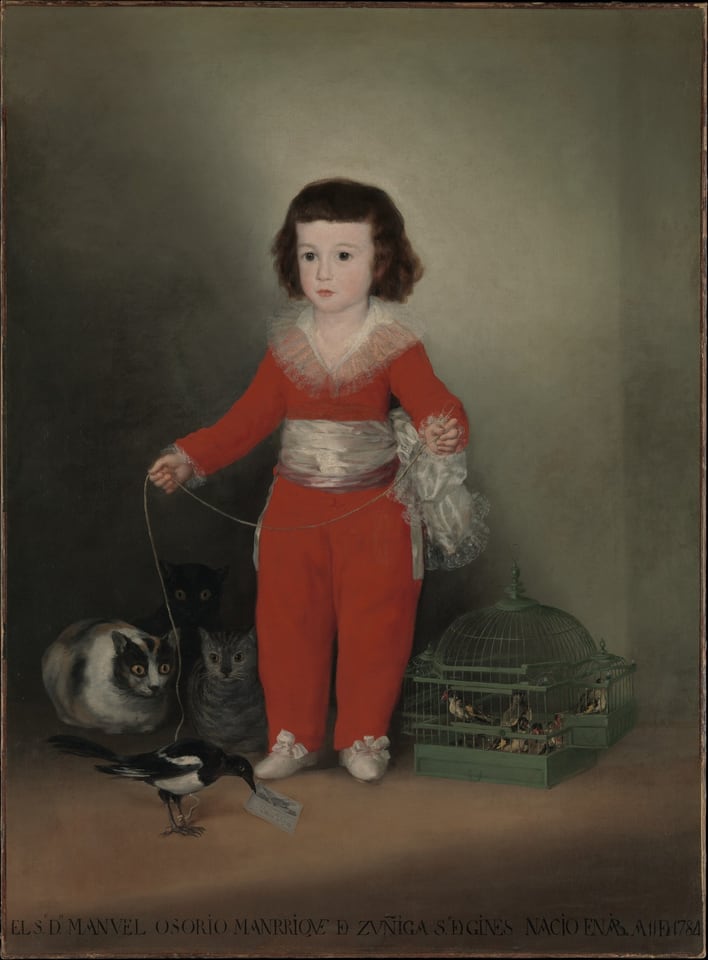 Manuel Osorio Manrique de Zuñiga (1784–1792), by Francisco Goya, 1787–88