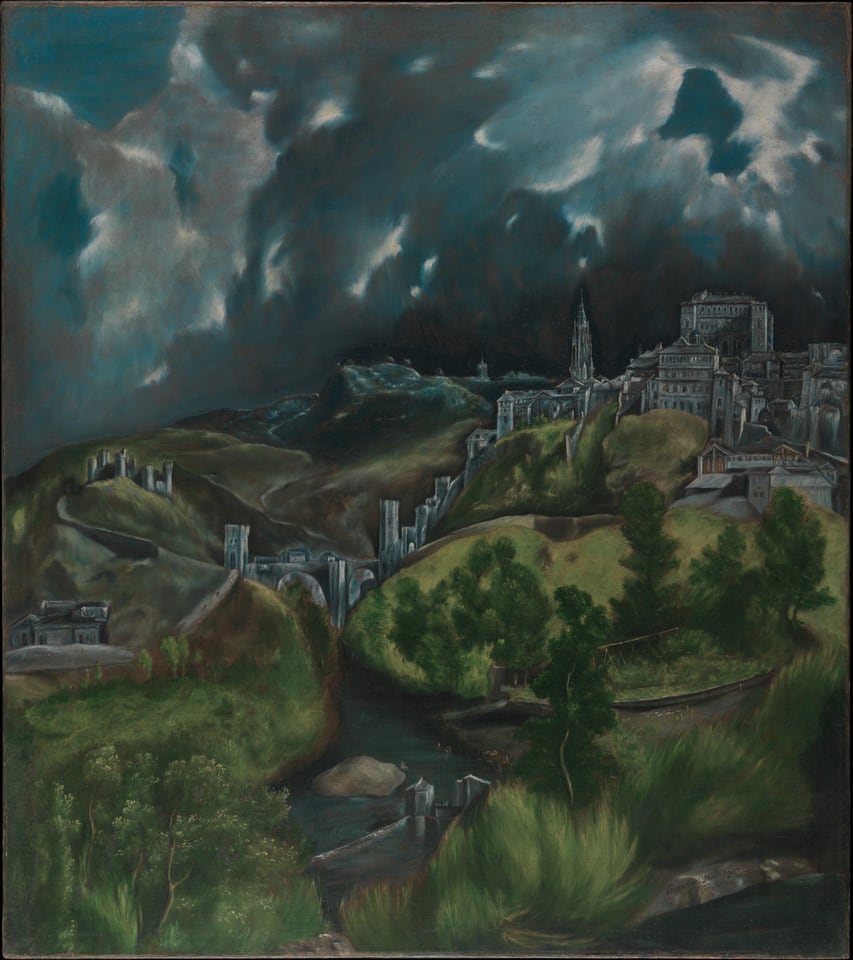 View of Toledo, by El Greco, ca. 1599–1600
