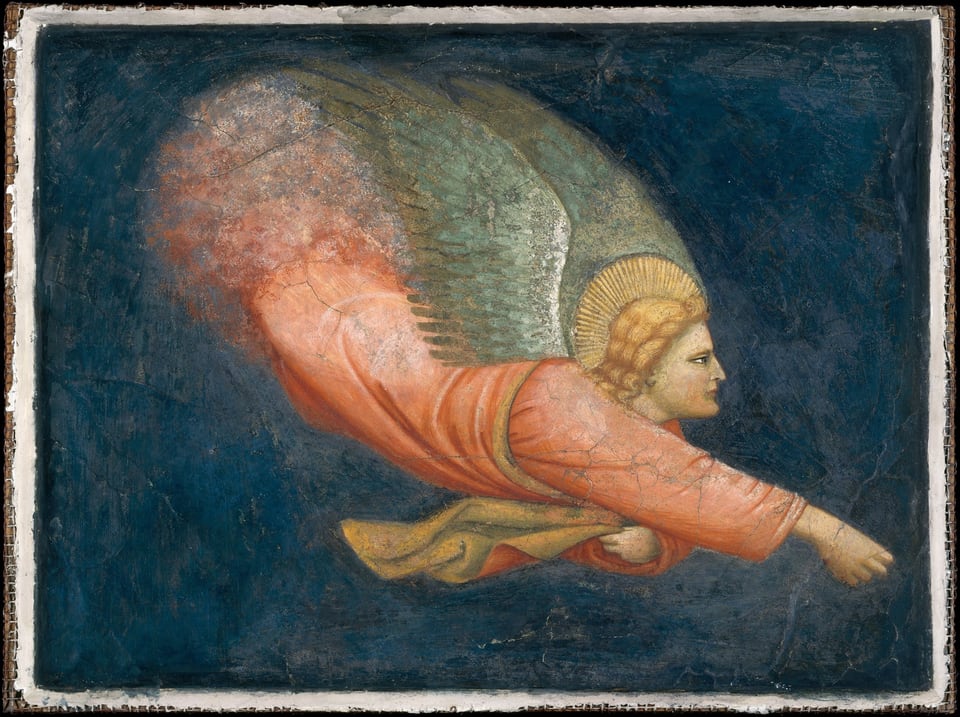 Two Angels, by North Italian Painter (Verona?), ca. 1330