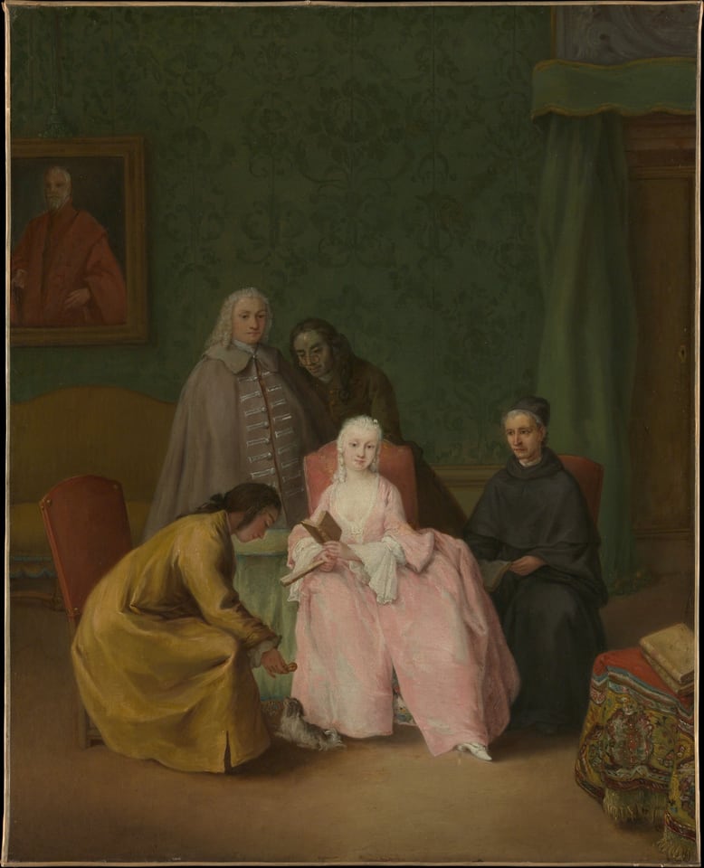 The Visit, by Pietro Longhi, 1746