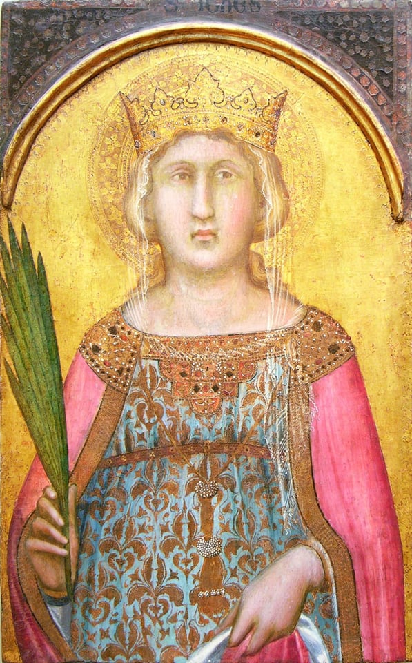 Saint Catherine of Alexandria, by Pietro Lorenzetti, ca. 1342