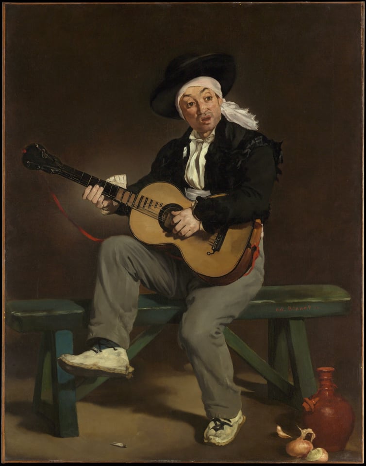 The Spanish Singer, by Édouard Manet, 1860