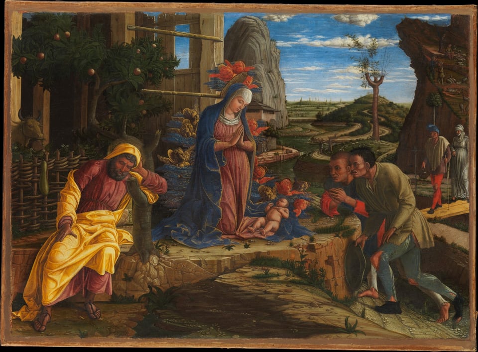 The Adoration of the Shepherds, by Andrea Mantegna, shortly after 1450