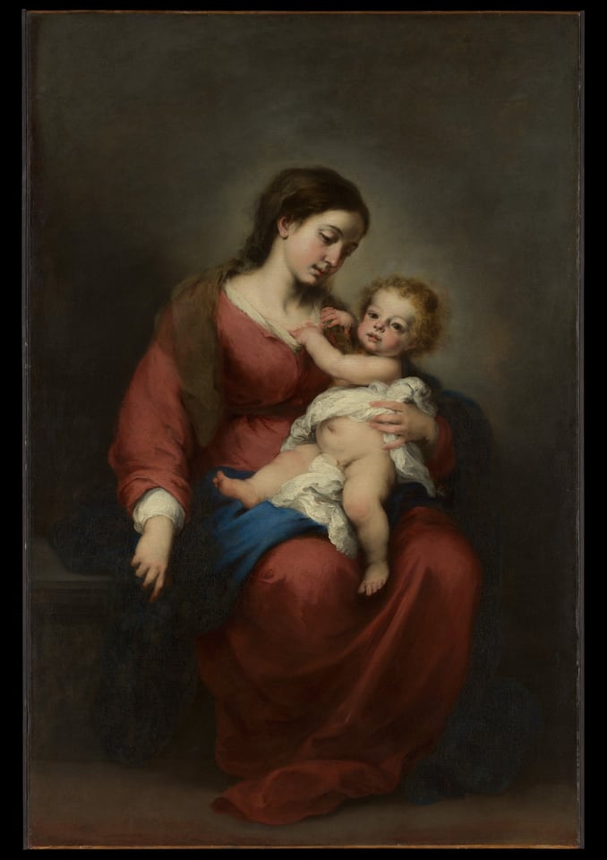 Virgin and Child, by Bartolomé Esteban Murillo, 1670s