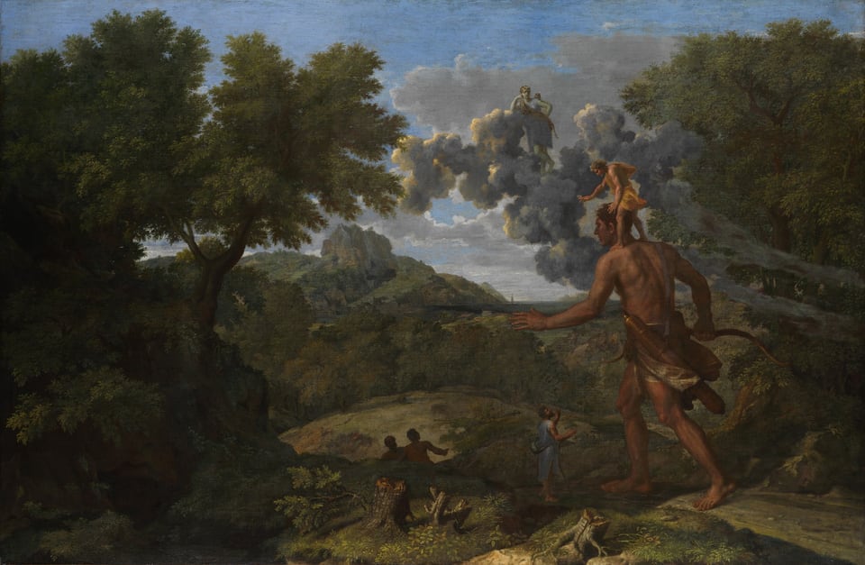 Blind Orion Searching for the Rising Sun, by Nicolas Poussin, 1658