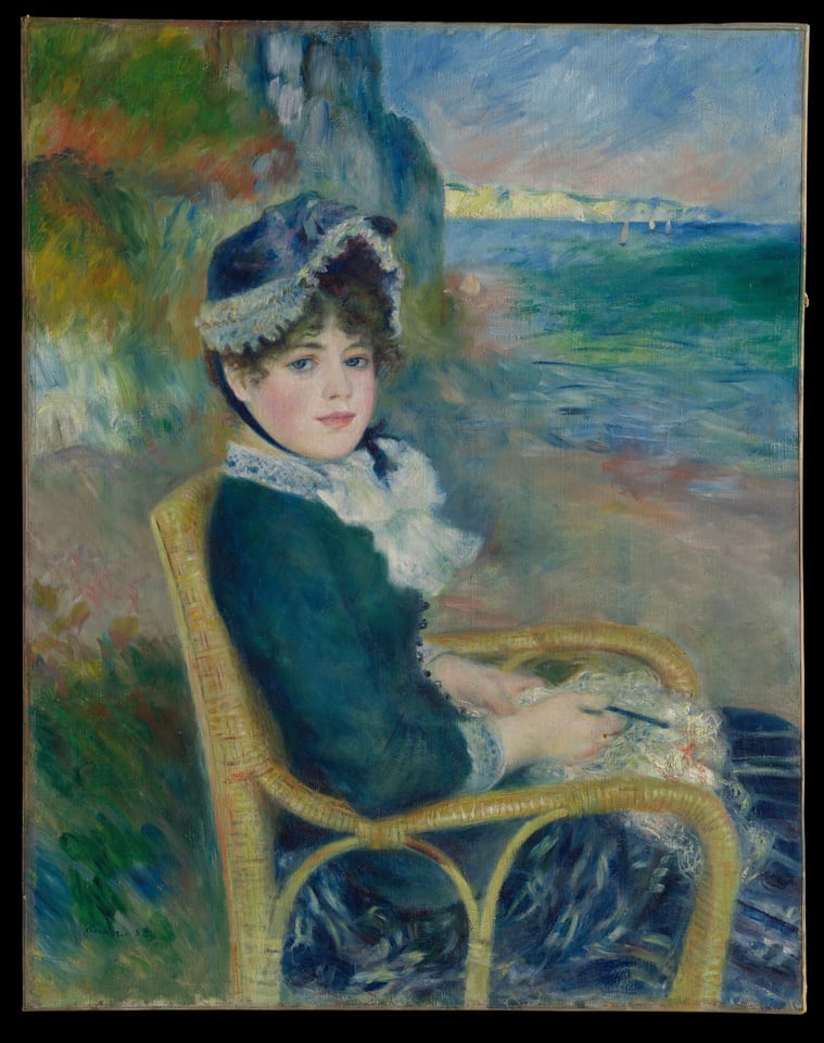 By the Seashore, by Pierre-Auguste Renoir, 1883