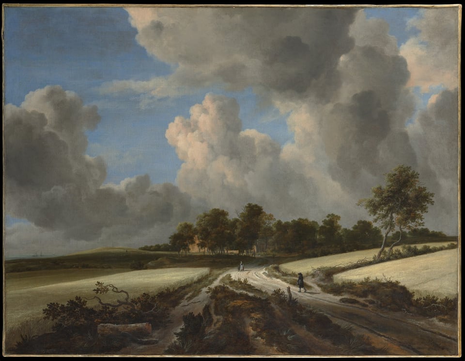 Wheat Fields, by Jacob van Ruisdael, ca. 1670