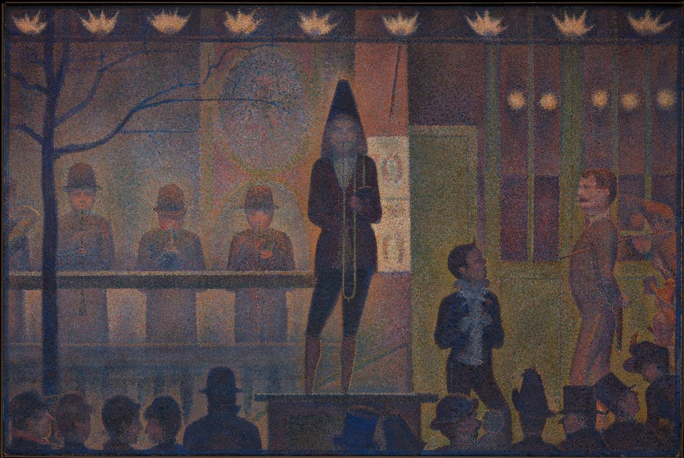 Circus Sideshow (Parade de cirque), by Georges Seurat, 1887–88