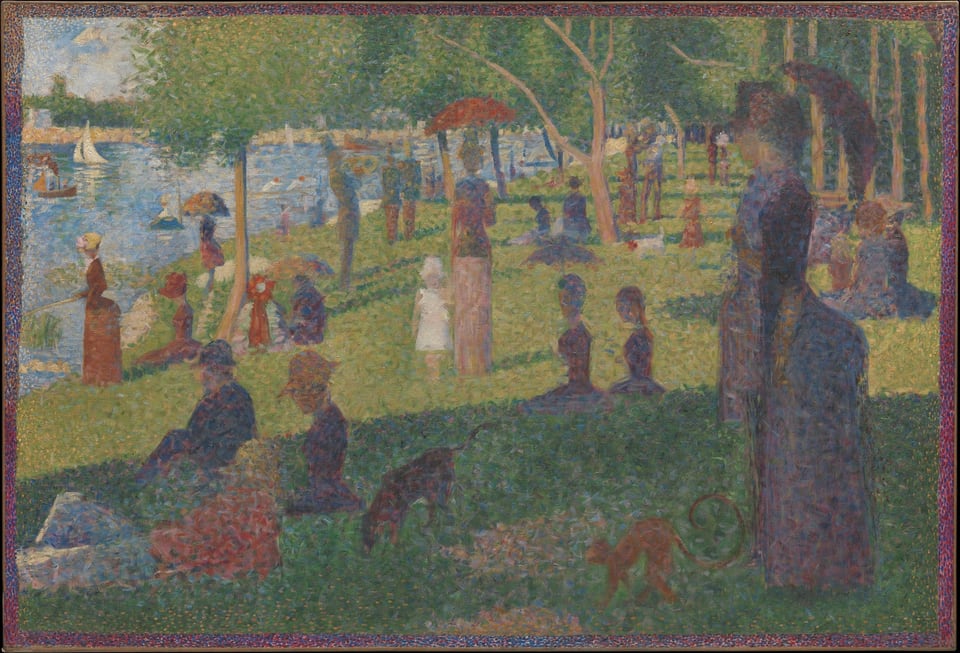 Study for "A Sunday on La Grande Jatte", by Georges Seurat, 1884