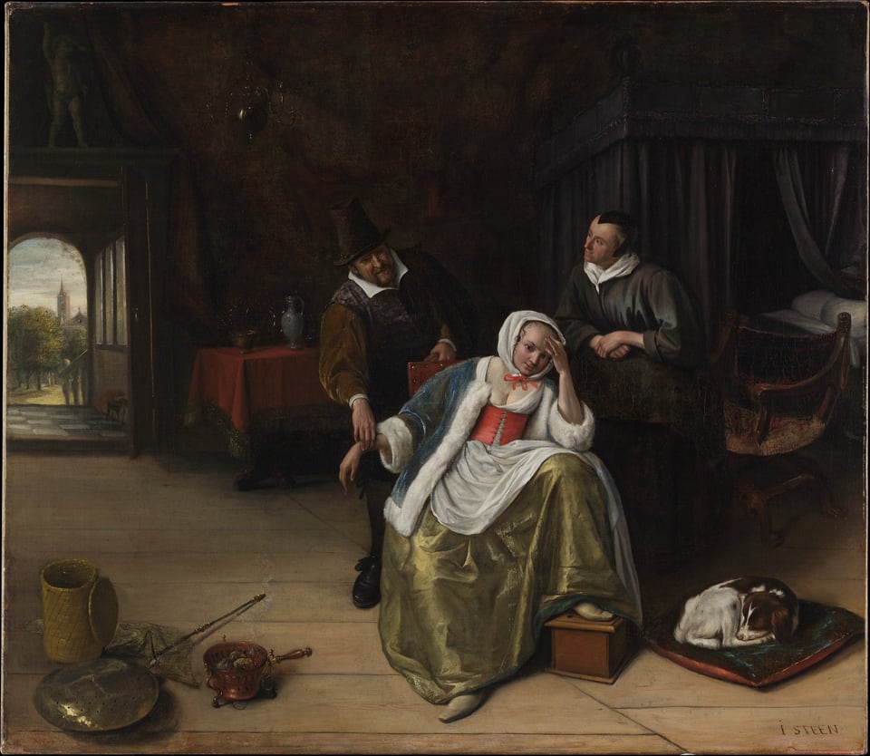 The Lovesick Maiden, by Jan Steen, ca. 1660
