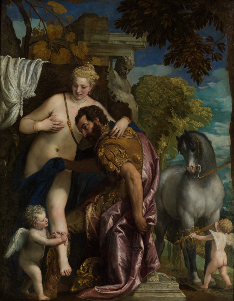 Mars and Venus United by Love, by Paolo Veronese (Paolo Caliari), 1570s