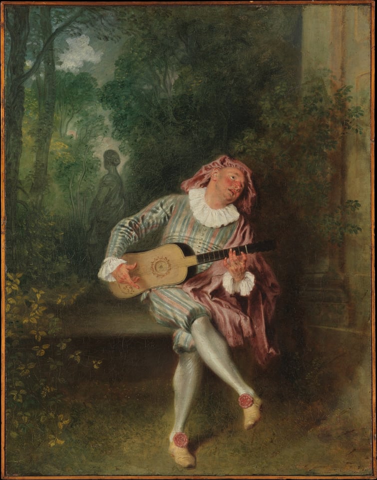 Mezzetin, by Antoine Watteau, ca. 1718–20