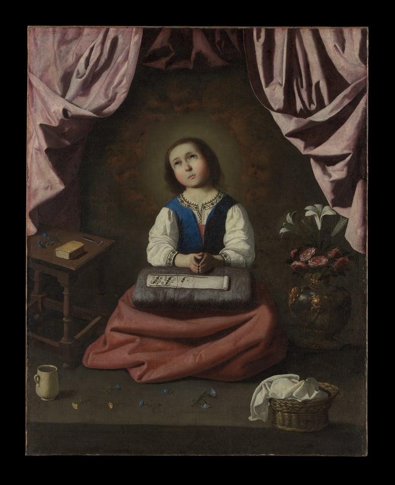 The Young Virgin, by Francisco de Zurbarán, ca. 1632–33
