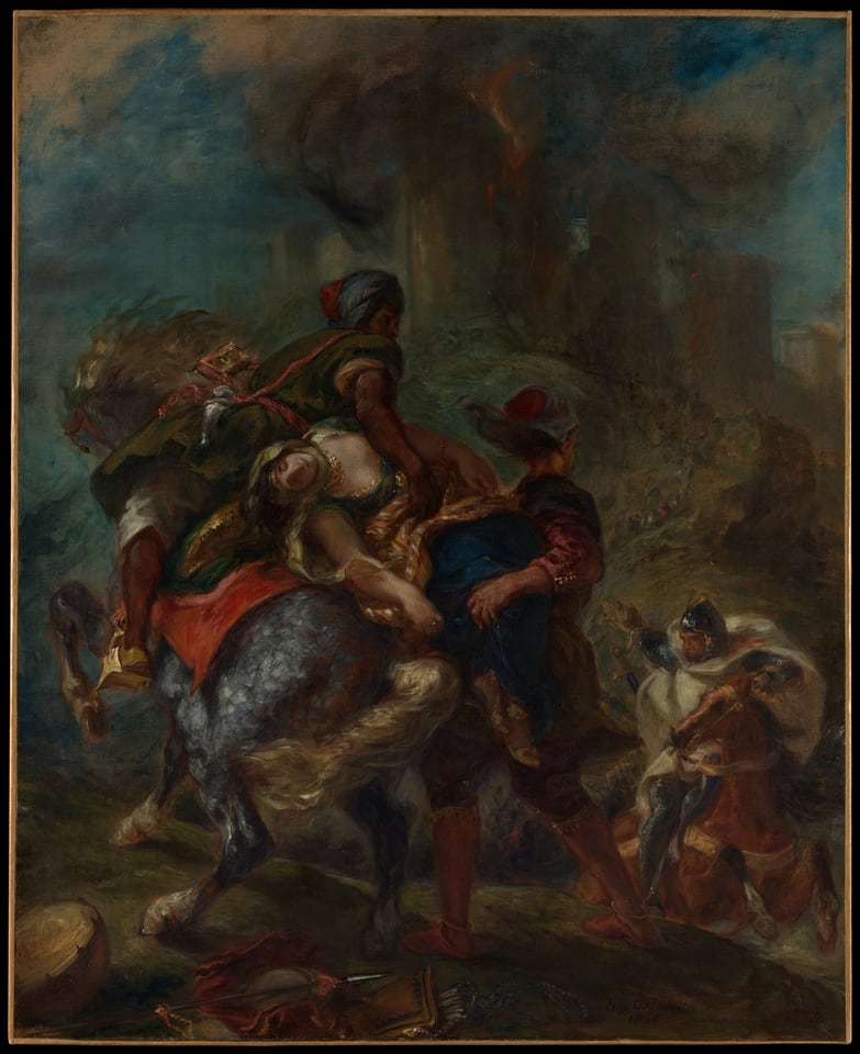 The Abduction of Rebecca, by Eugène Delacroix, 1846