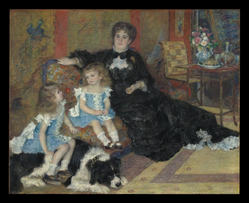 Madame Georges Charpentier (Marguerite-Louise Lemonnier, 1848–1904) and Her Children, Georgette-Berthe (1872–1945) and Paul-Emile-Charles (1875–1895), by Pierre-Auguste Renoir, 1878