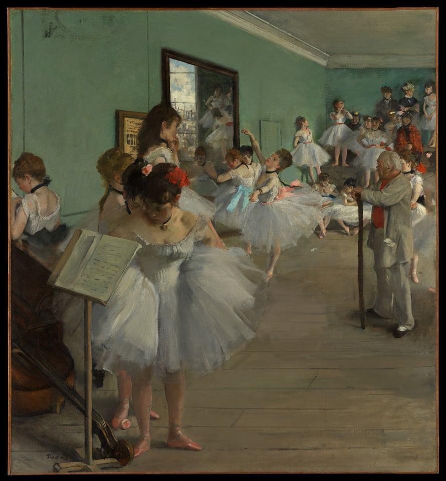 The Dance Class, by Edgar Degas, 1874