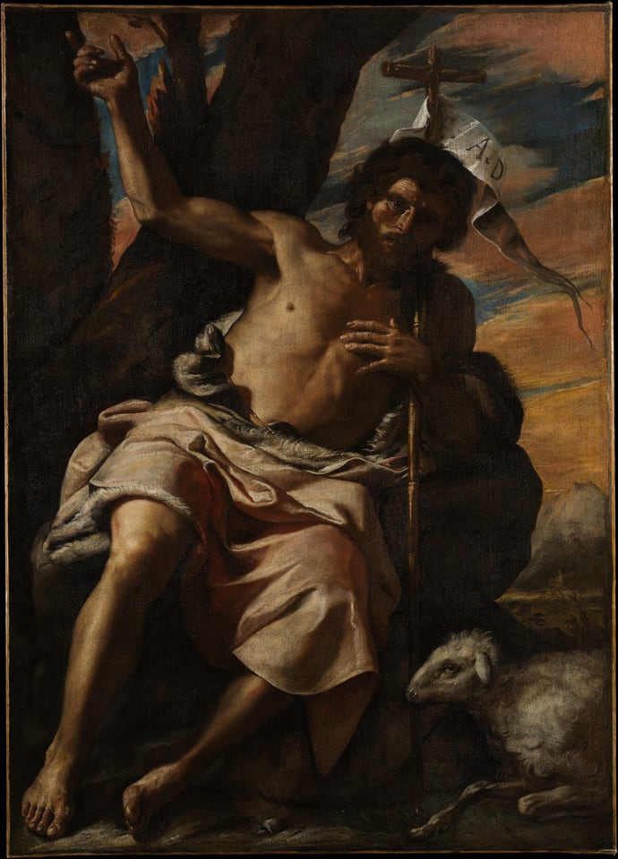 Saint John the Baptist Preaching, by Mattia Preti (Il Cavalier Calabrese), ca. 1650