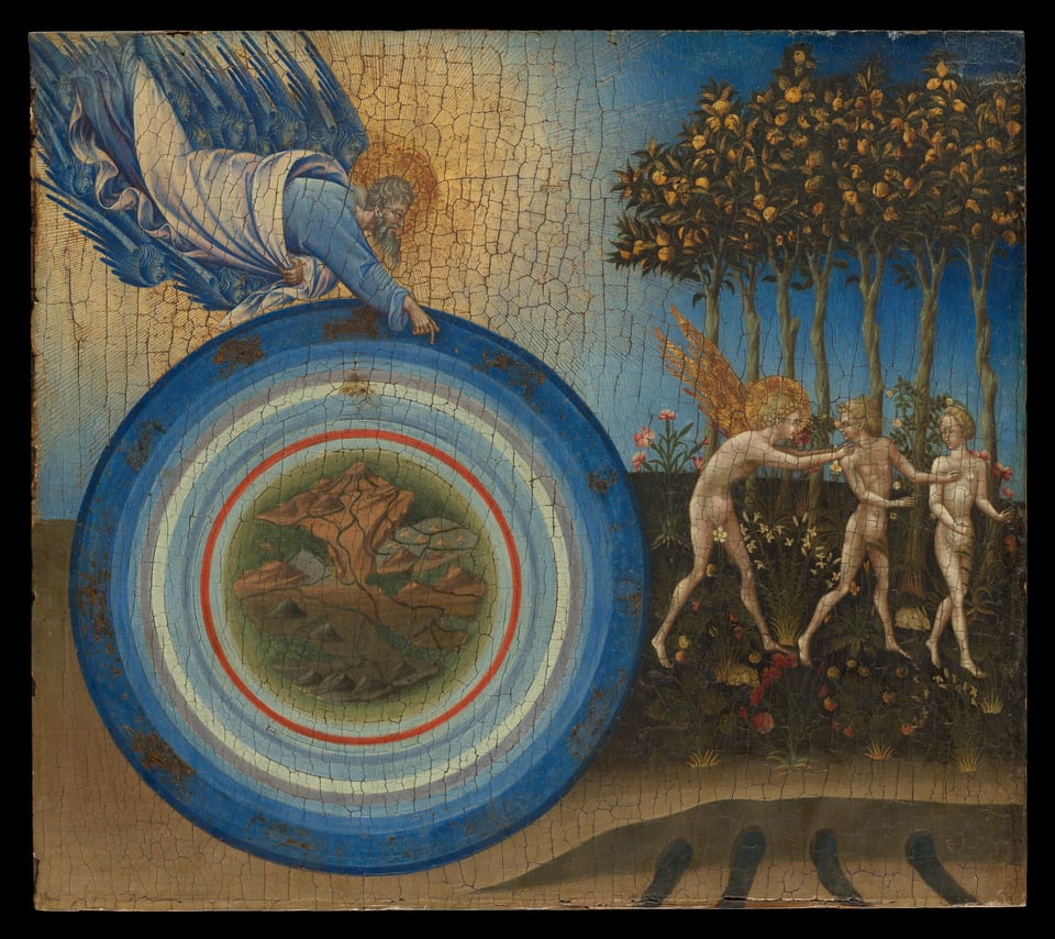 The Creation of the World and the Expulsion from Paradise, by Giovanni di Paolo, 1445