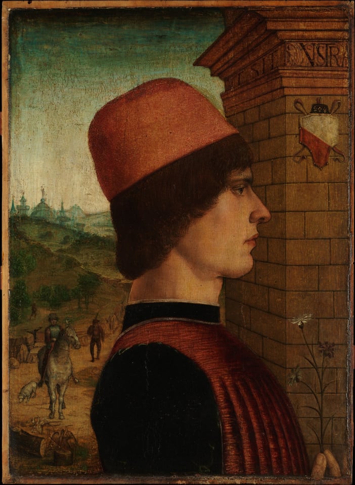 Portrait of a Man, possibly Matteo di Sebastiano di Bernardino Gozzadini, by Maestro delle Storie del Pane, 1494(?)