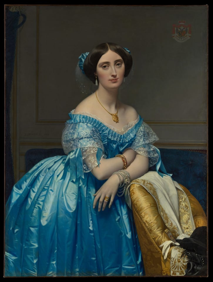 Joséphine-Éléonore-Marie-Pauline de Galard de Brassac de Béarn (1825–1860), Princesse de Broglie, by Jean Auguste Dominique Ingres, 1851–53