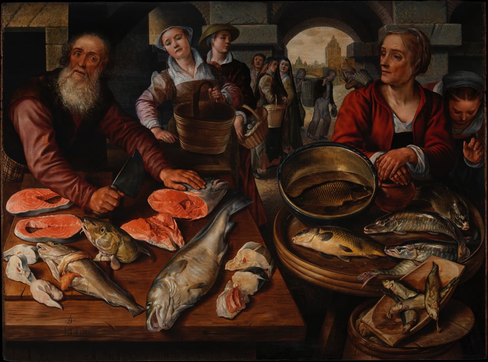 Fish Market, by Joachim Beuckelaer, 1568
