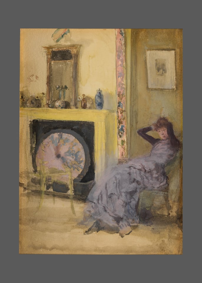 The Yellow Room, by James McNeill Whistler, ca. 1883–84