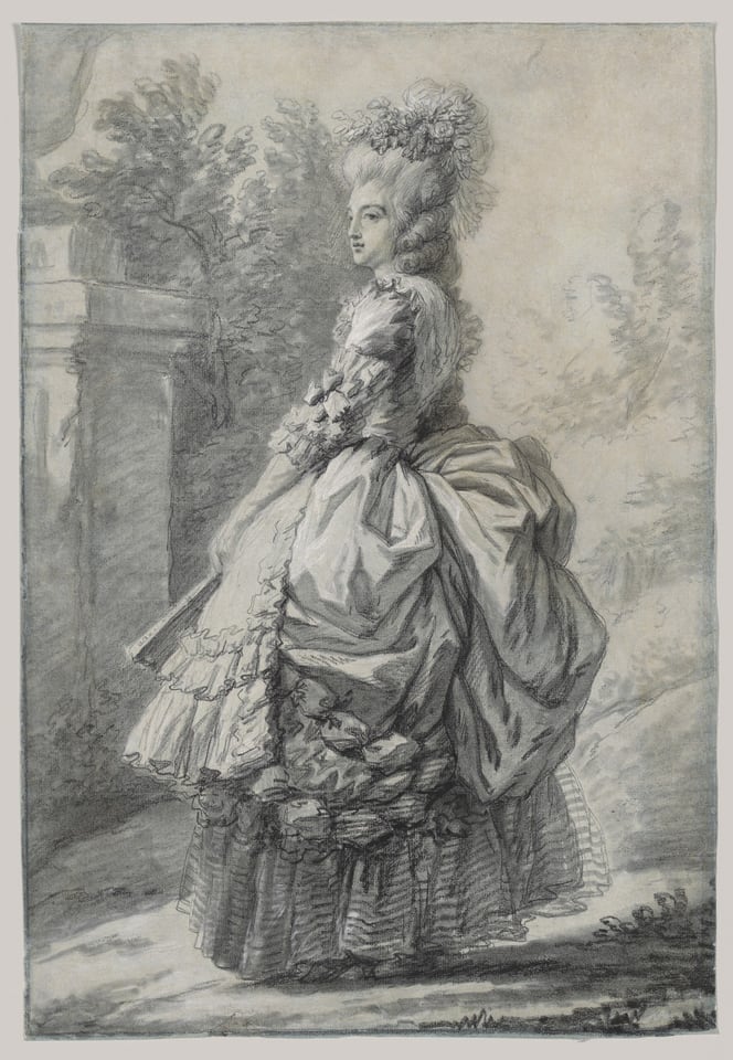 Marie Antoinette in a Park, by Elisabeth Louise Vigée Le Brun, ca. 1780–81