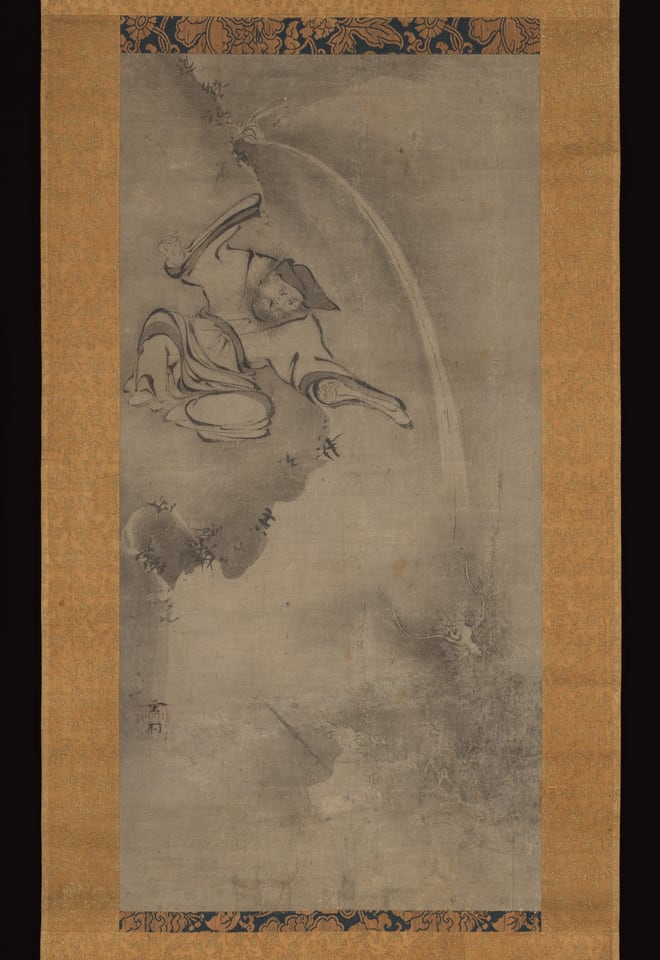 Daoist Master Fei Zhangfang, by Sesson Shūkei, ca. 1555–61