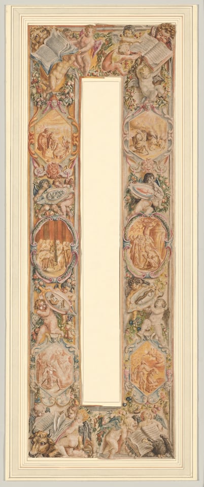 Border Designs for the Mortlake "Acts of the Apostles" Tapestries, by Franz Cleyn, ca. 1626–36