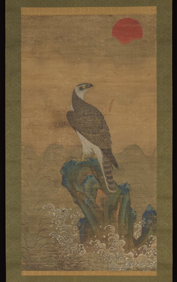 Hawk at sunrise, by Jeong Hong-Rae, second half 18th century–first half 19th century