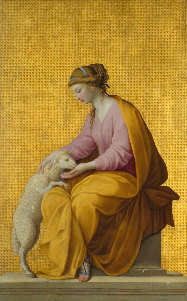 A work made of oil on panel.