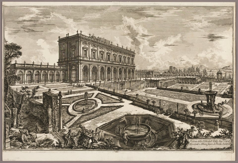 A work made of etching on ivory laid paper.