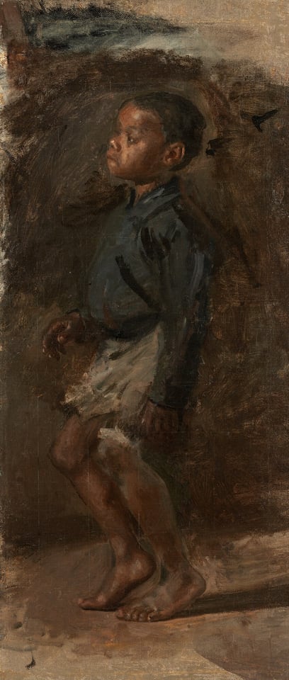 Study for "The Dancing Lesson": The Boy, by Thomas Eakins, probably 1877