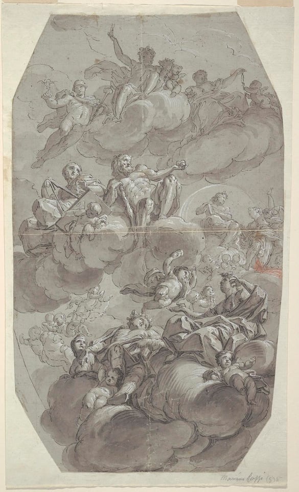 STUDY FOR PAINTING, MOUNT OLYMPUS