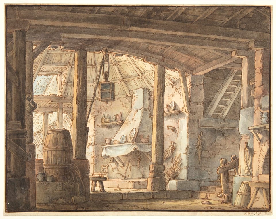 RUSTIC INTERIOR: STAGE DESIGN FOR THE TEATRO DE' FELICINI, BOLOGNA