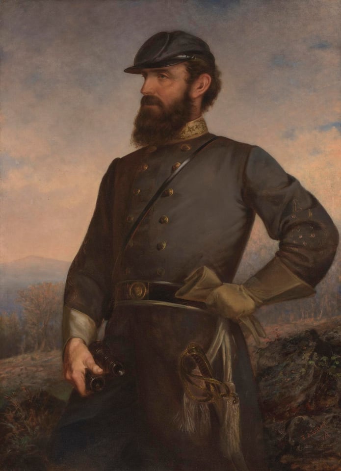 Artist: John Adams Elder, Sitter: Thomas Jonathan Jackson, Current owner: National Portrait Gallery, Smithsonian Institution