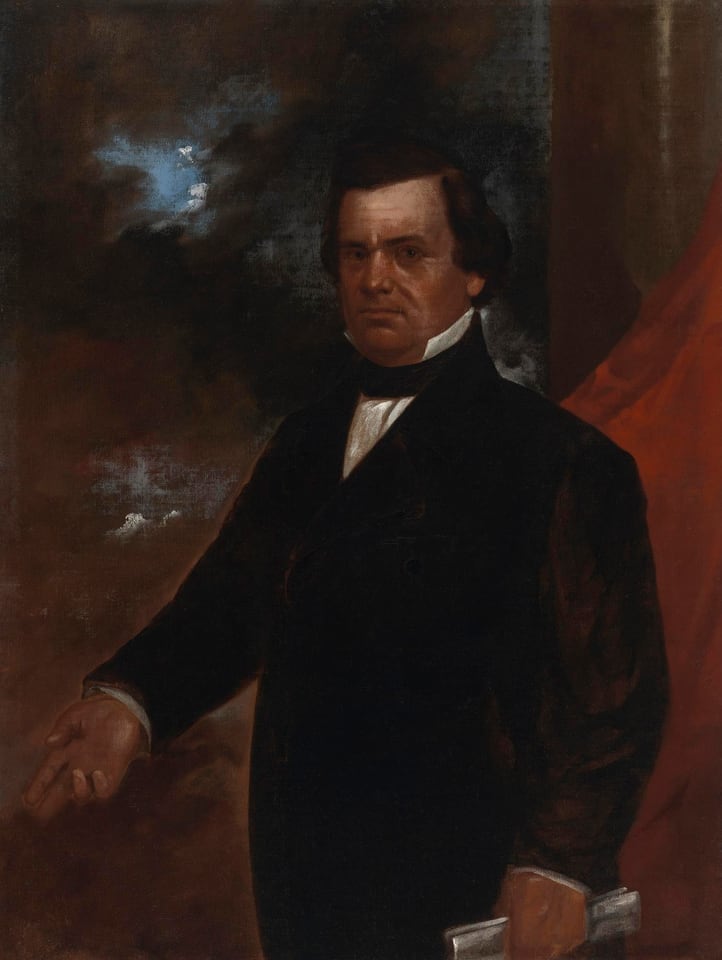 Artist: Duncan Styles, Sitter: Stephen Arnold Douglas, Current owner: National Portrait Gallery, Smithsonian Institution