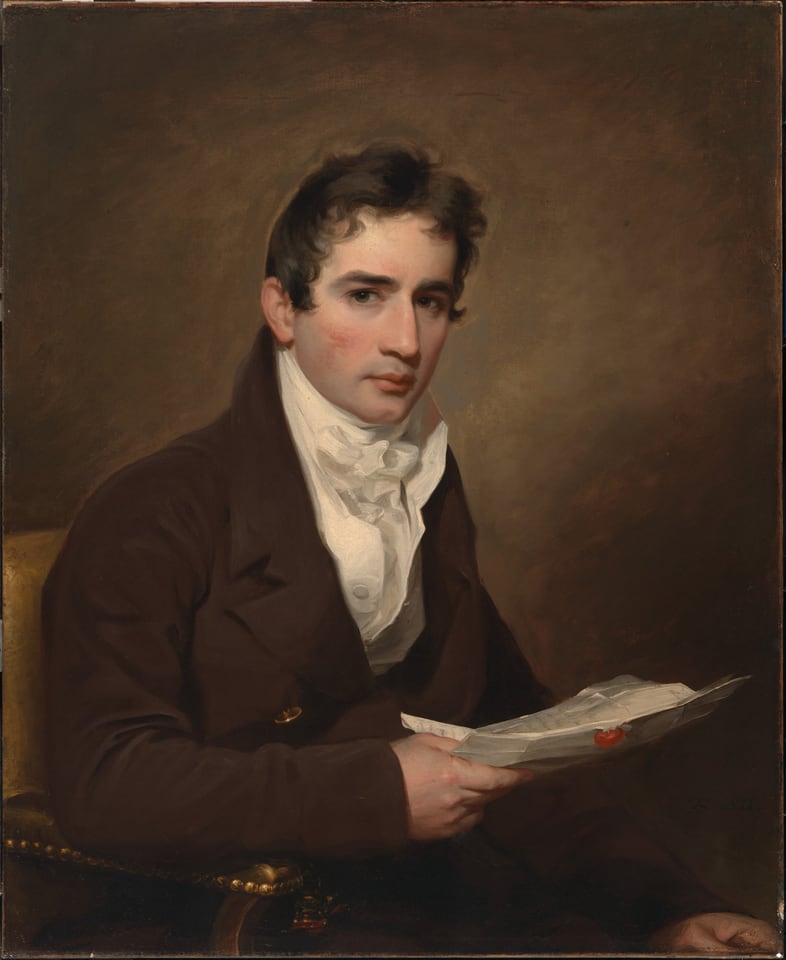 Artist: Thomas Sully, Sitter: John Sergeant, Current owner: National Portrait Gallery, Smithsonian Institution