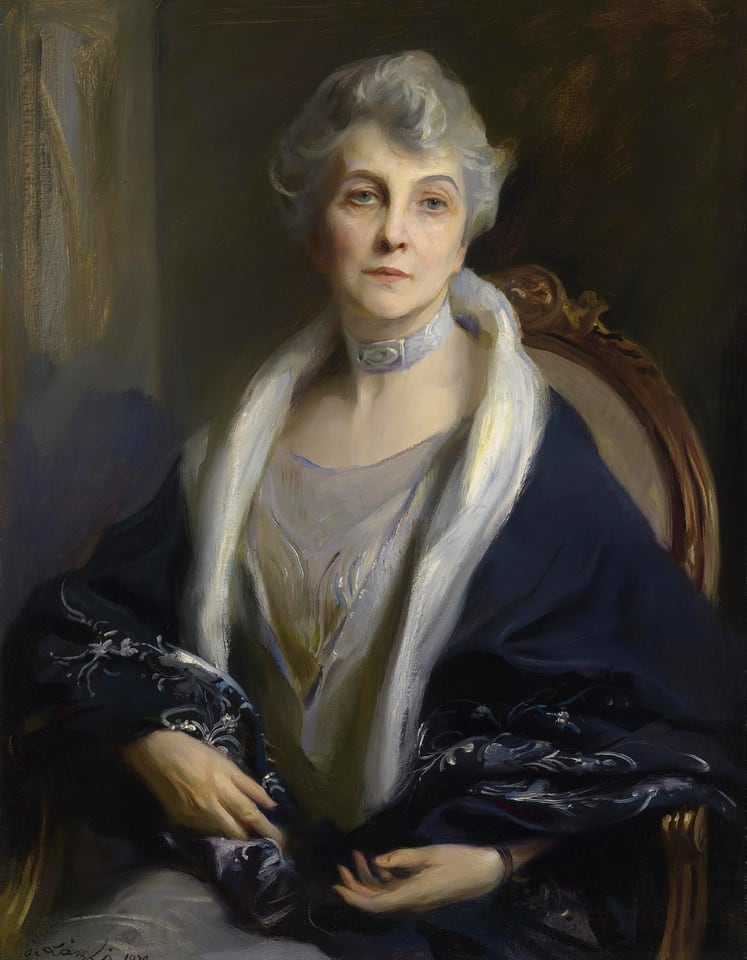 Artist: Philip Alexius de László, Sitter: Clara Margaret Cook Kellogg, Current owner: National Portrait Gallery, Smithsonian Institution