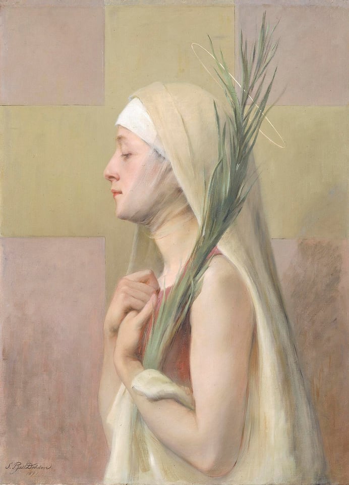 Une Martyre (Saint Thechla), by Sarah Paxton Ball Dodson, 1891